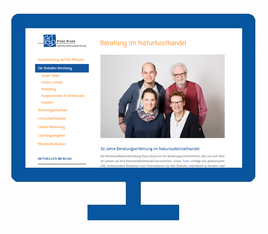 Webseite erstellt Bioladen und Beratung