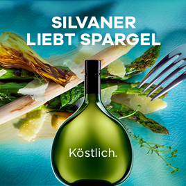 Spargel und Silvaner: Das passt zu jedem Gericht. Die Aktion Spargel liebt Silvaner erinnert an die alten Liebensgeschichte der beiden genusskomponenten