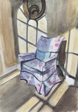 'Wendy's Chair', watercolour