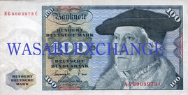 German Mark old 100bill exchange