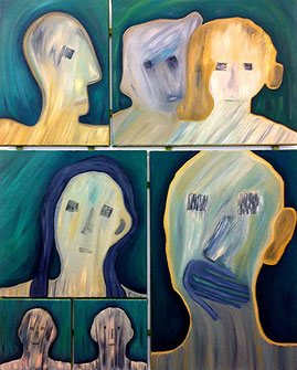 Gruppenbild 1: Öl auf Leinwand, 100 x 80 cm, 2017