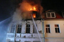 Wohnhausbrand Bernburg