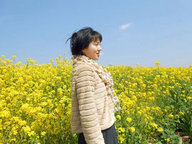 春のからし菜～あおい夢工房　炎と楽園のアート　立花雪　YukiTachibana