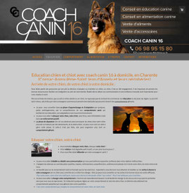 le site de coach canin 16 réalisé avec e-cime.fr