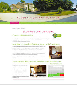 gîte de la ferme du Puy d'Anché réalisé par e-cime.fr