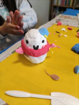 七色にひかる！たまごランプのマスコット （ねんど工作）