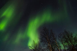 Winterurlaub in Schweden Lappland - Polarlichter, Nordlichter