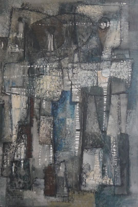 Rosario Moreno, huile sur toile,signée et datée, 81x54 cm