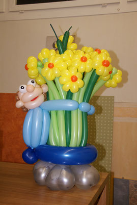 Ballonblumen, Blumen, Ballonkunst, Frühling, Geschenk, Geburtstag, Tischdeko, Mr. Balloni