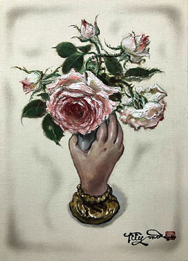 薔薇　　　　　　　　　　　　Ｆ４　綿布