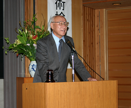 「防災郷学を学ぼう」と題して特別講演をされる高知工業高等専門学校名誉教授の多賀谷宏三先生