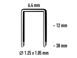 Abmessung Klammer Senco L