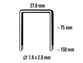 Abmessung Klammer Senco SP