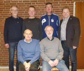 obere Reihe von links: Reiner Boikat, Roger Weichler, Peter Wiese und Heiko Wisser ( 1. Vorsitzender ), vordere Reihe von links: Günther Plikat und Werner Meyer-Simon