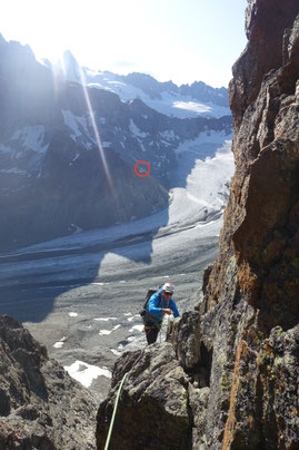 Mont Collon, SE-Sporn, Südostsporn, Eperon sudest, Arolla, Refuge des Bouquetins