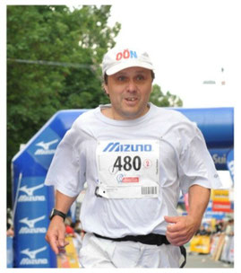 Dietmar Füssel 100 Kilometer von Biel Zieleinlauf