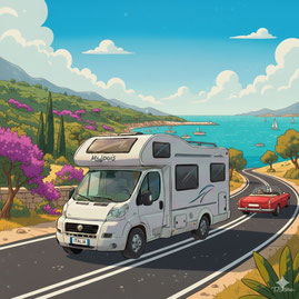 Italie camping-car fourgon photo Franck Dassonville