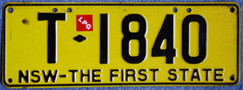Australisches Kennzeichen New South Wales