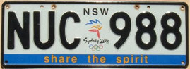 Kennzeichen aus Australien NSW