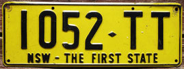 Australisches Kennzeichen New South Wales