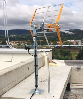 Mise en conformité d'une antenne de télévision hertzienne TNT HD 