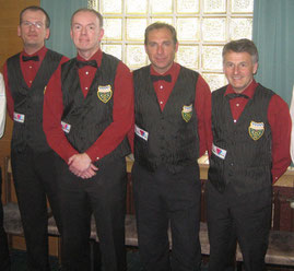 Unsere Helden von links: Markus Melerski, Jörg Morawski, Patrick Niessen, Wolfgang Zenkner