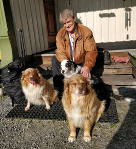 Franzl mit Neele, Sola und Thyra