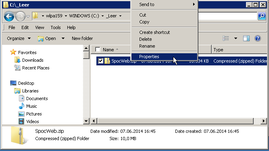 Open the Properties Dialog