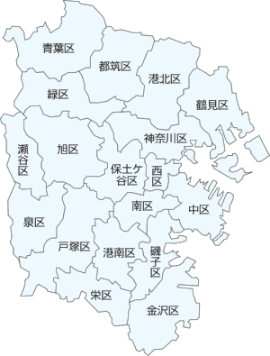 横浜の地図