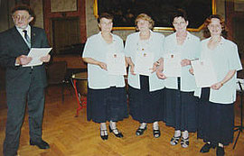 Frau Monika Borrmann / Frau Helga Krause / Frau Gisela Oertel / Frau Peggy Jedlicka (von links)