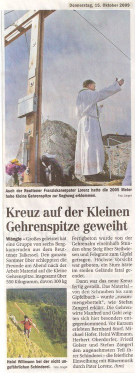 Tiroler Tageszeitung 15.10.2009