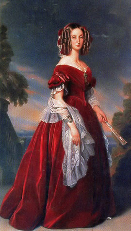 ベルギー王妃ルイーズ・マリー・ドルレアン肖像画(フランツ・クサーヴァー・ヴィンターハルター