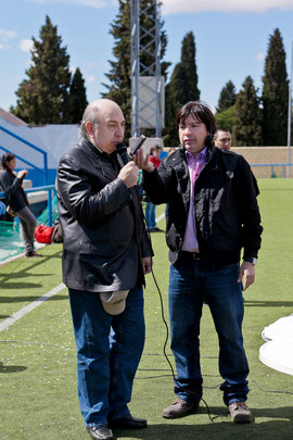 El Cónsul General en Madrid ,Don Felipe Robertti,en la Jornada inaugural del Torneo de la Liga Pya en Madrid.