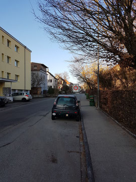 Alpenstrasse: Tempo 30 kurz nach dem Schulhaus Zündelgut.