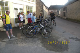 à vélo sur la route touristique du champagne