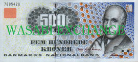 Danish Krone old 500bill exchange