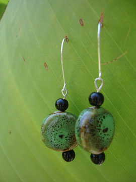 Green Spotted citcles - Sold.