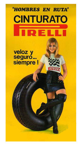 Cartel publicitario de Pirelli de 1968
