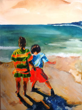 Spiel am Strand