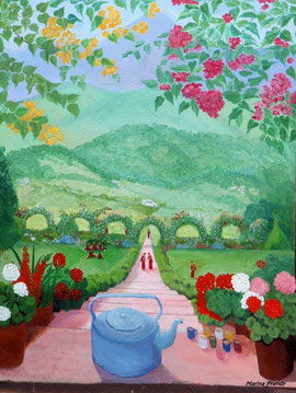 Peinture Marita Prendy - Photo Drukpa Tahiti