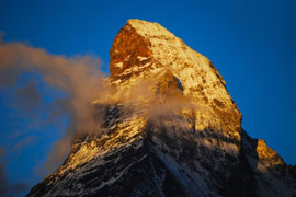 マッターホルンの朝焼け