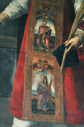 Cassano - détail de la dalmatique - Sts Pierre et Paul