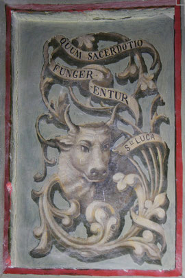 Pietra-di-Verde - Eglise Saint-Elie - Luc sur l'un des panneaux de la chaire