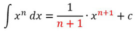 Formel für die Stammfunktion einer Potenzfunktion