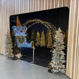 Entrée de la forêt enchantée, lieu immersif au Centre Commercial Moléon de Langon