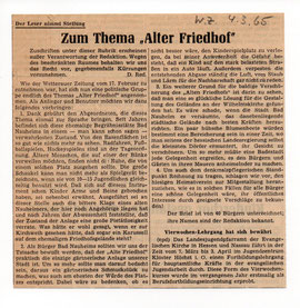 Wetterauer Zeitung vom 4. März 1965