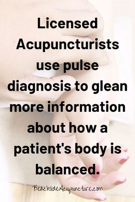 Acupuncturists use pulse diagnosis to glean more information about how a patient's body is balanced.