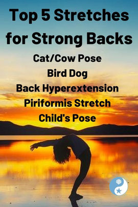 Top 5 Stretches for Strong Backs - summary of this Beachside blog