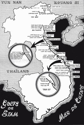 Gefangenencamps in Indochina