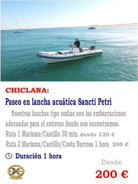 rutas guiadas al castillo de Sancti Petri
